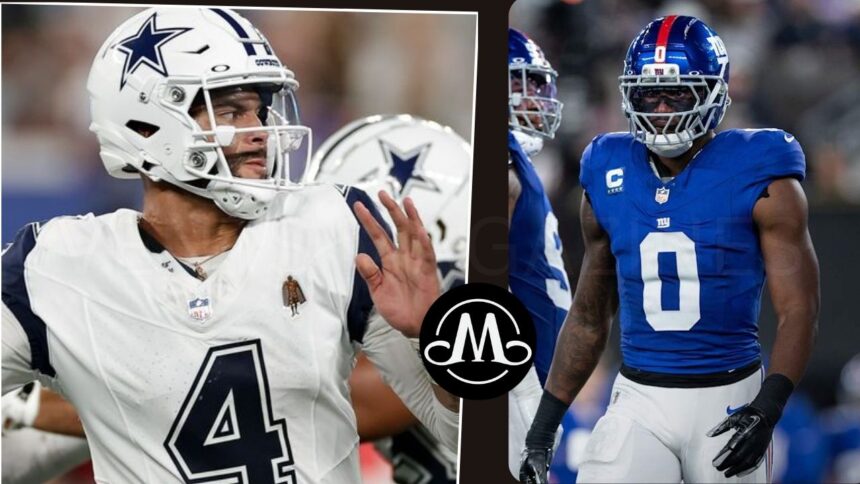 Dallas Cowboys vs New York Giants Match Player Stats
